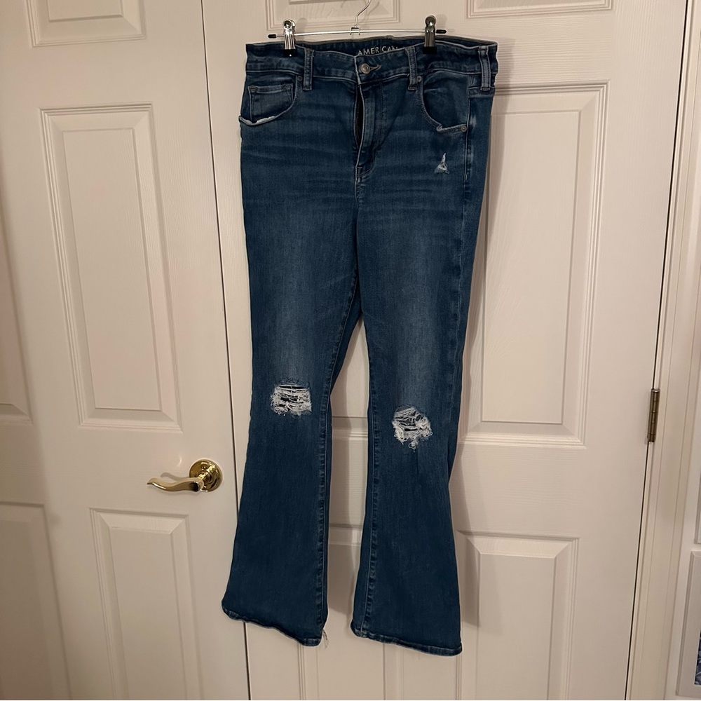 Great Condition American Eagle Outfitters Hi Rise Skinny Kick Next Level Stretch